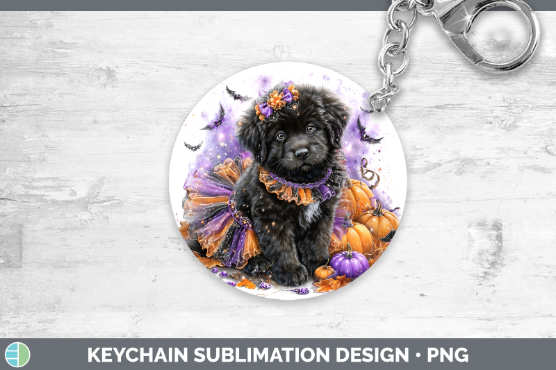 newfoundland-keychain-dogs-03-halloween-sublimation-keyring