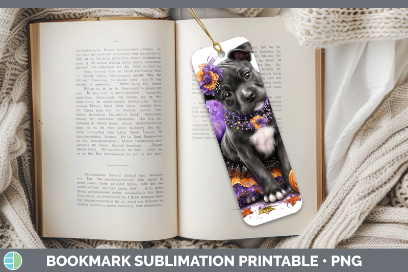 american-staffordshire-bookmark-dogs-03-halloween-sublimatio
