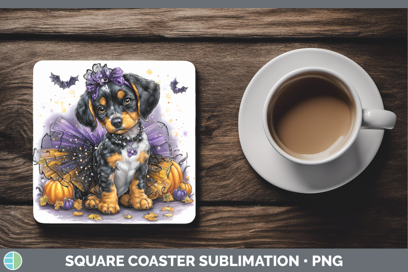 bluetick-coonhound-square-coaster-dogs-03-halloween-sublimat