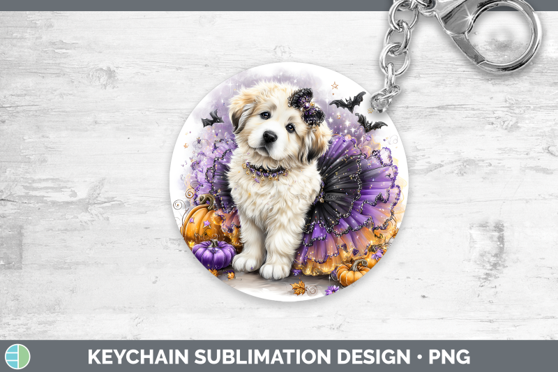 great-pyrenees-keychain-dogs-03-halloween-sublimation-keyrin