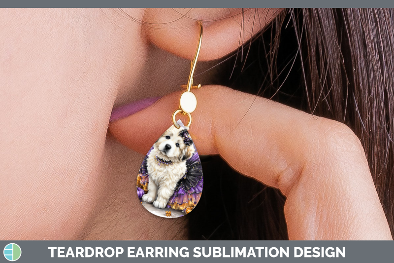 great-pyrenees-teardrop-earrings-dogs-03-halloween-sublimati