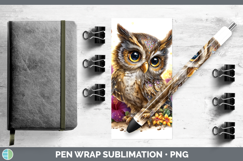 owl-pen-wrap-birds-01-floral-summer-sublimation-pen-designs