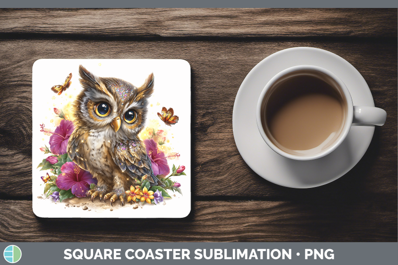 owl-square-coaster-birds-01-floral-summer-sublimation-drink