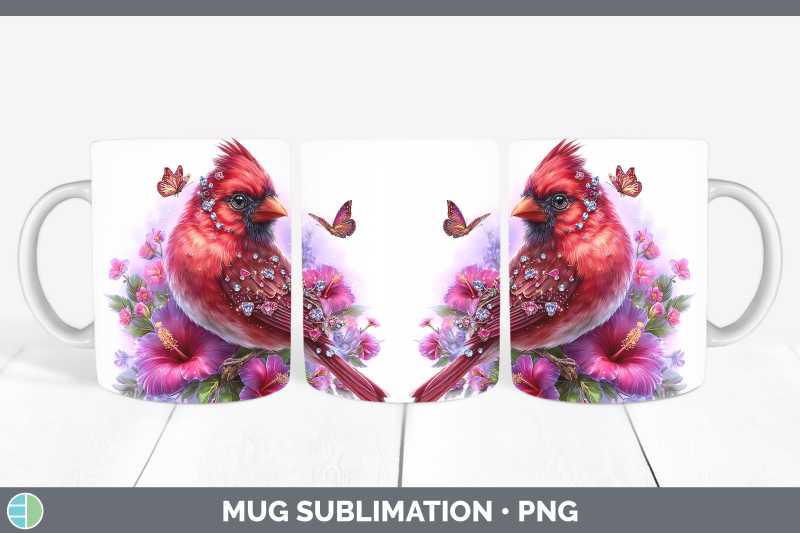 cardinal-mug-wrap-birds-01-floral-summer-sublimation-coffee