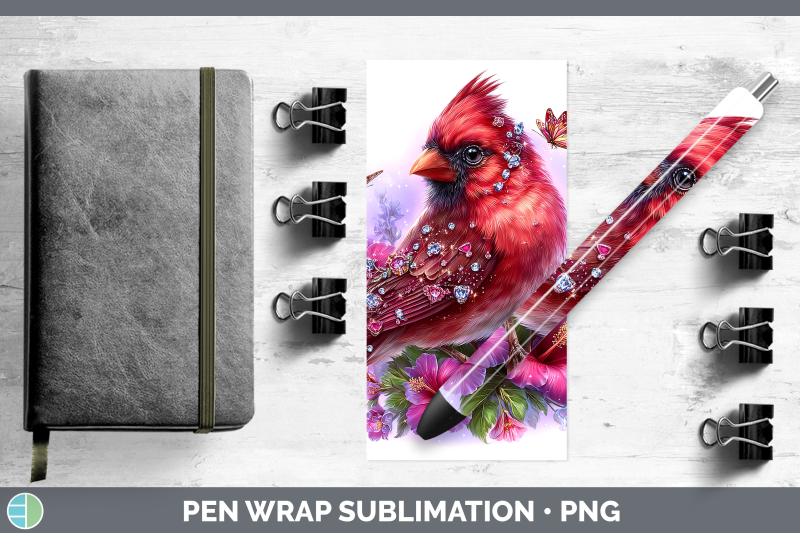 cardinal-pen-wrap-birds-01-floral-summer-sublimation-pen-des
