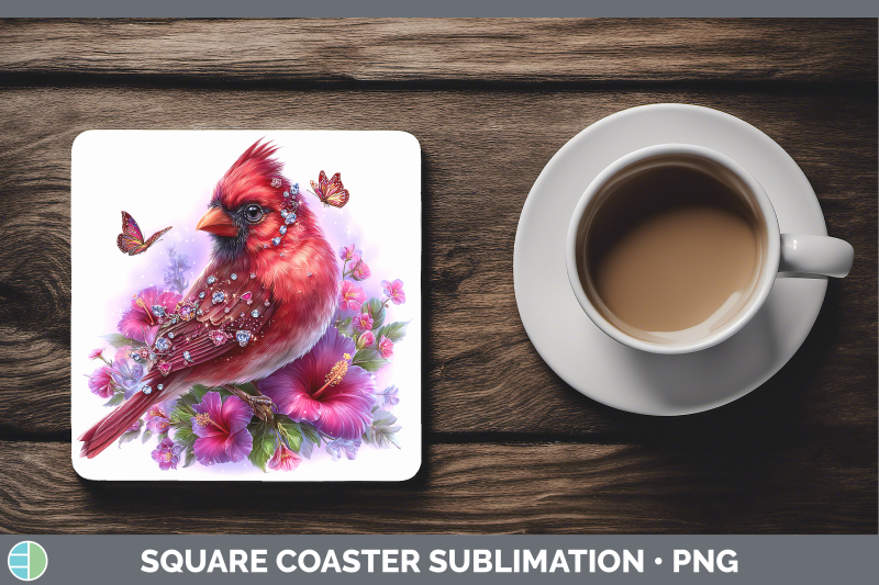 cardinal-square-coaster-birds-01-floral-summer-sublimation-d