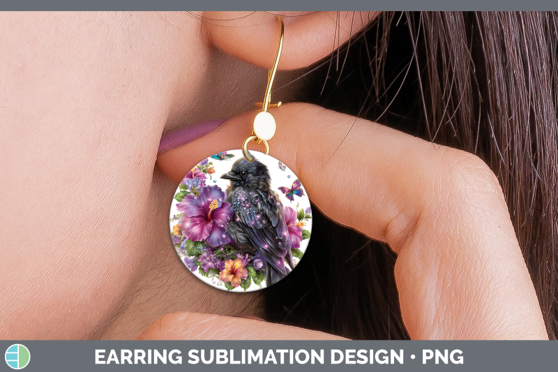 crow-round-earrings-birds-01-floral-summer-sublimation-earri
