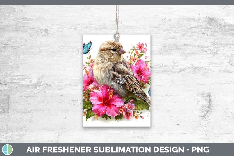 finch-air-freshener-birds-01-floral-summer-sublimation-car-s