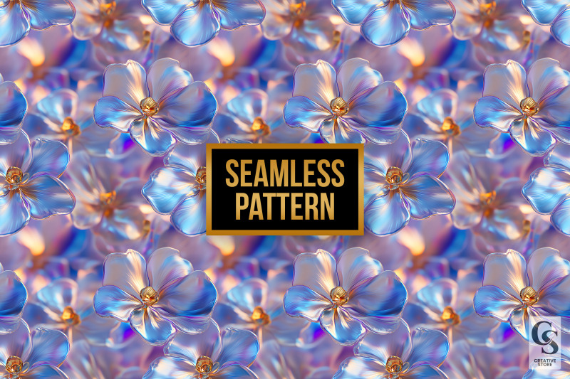 3d-iridescent-floral-seamless-patterns