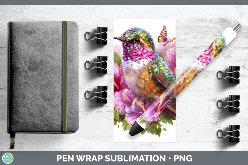 hummingbird-pen-wrap-birds-01-floral-summer-sublimation-pen