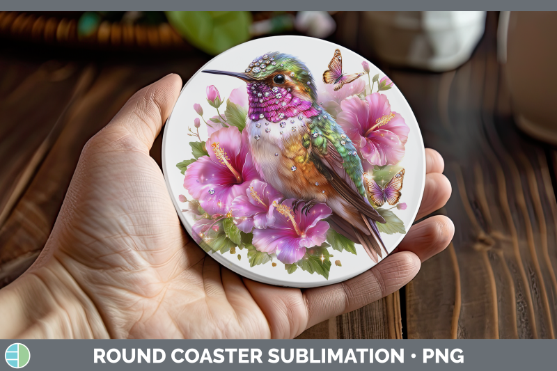 hummingbird-round-coaster-birds-01-floral-summer-sublimation