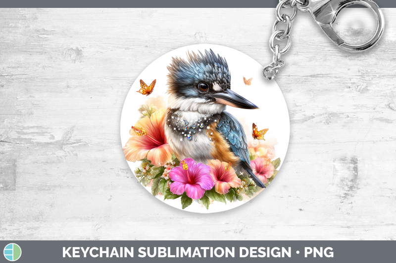 kingfisher-keychain-birds-01-floral-summer-sublimation-keyri