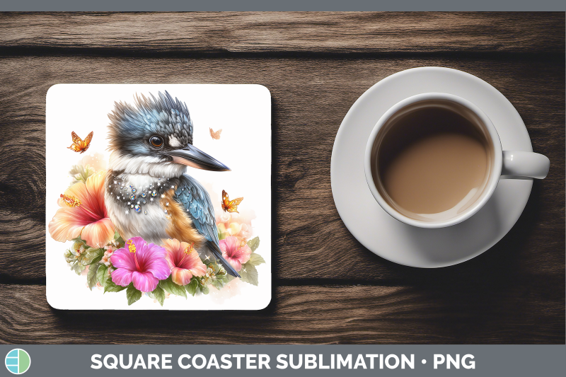 kingfisher-square-coaster-birds-01-floral-summer-sublimation