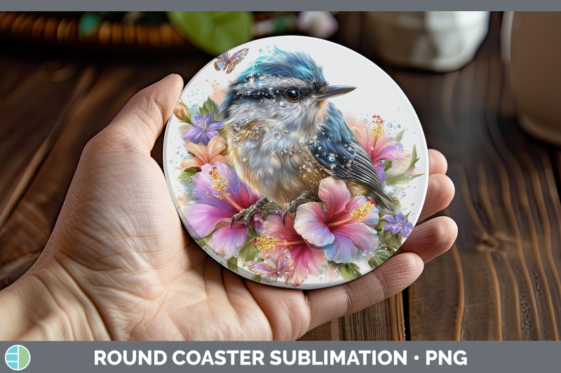 nuthatch-round-coaster-birds-01-floral-summer-sublimation-co