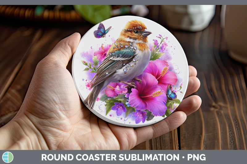 pine-grosbeak-round-coaster-birds-01-floral-summer-sublimati