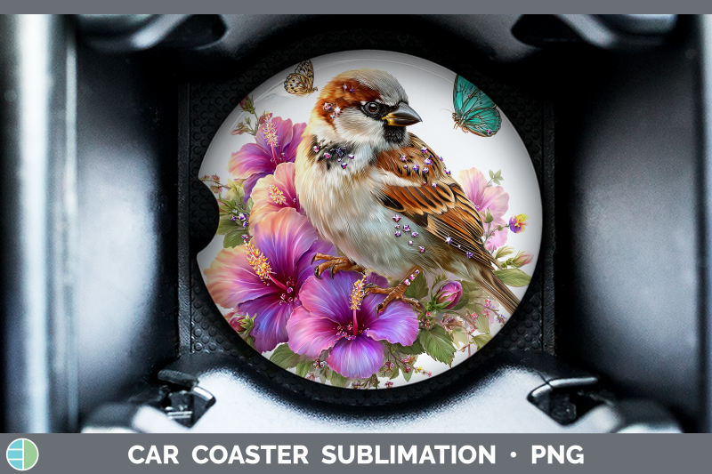 sparrow-car-coaster-birds-01-floral-summer-sublimation-drink