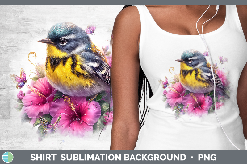 warbler-shirt-birds-01-floral-summer-sublimation-background