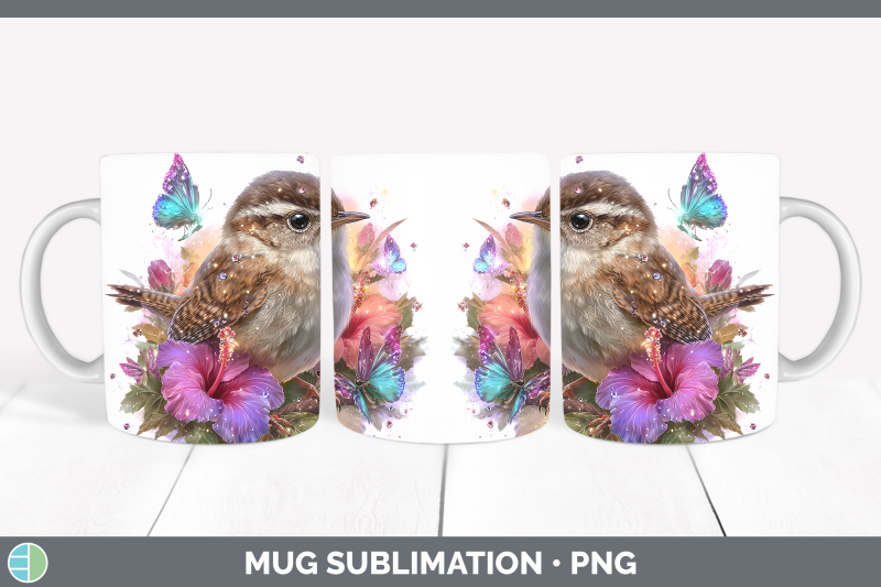 wren-mug-wrap-birds-01-floral-summer-sublimation-coffee-cup