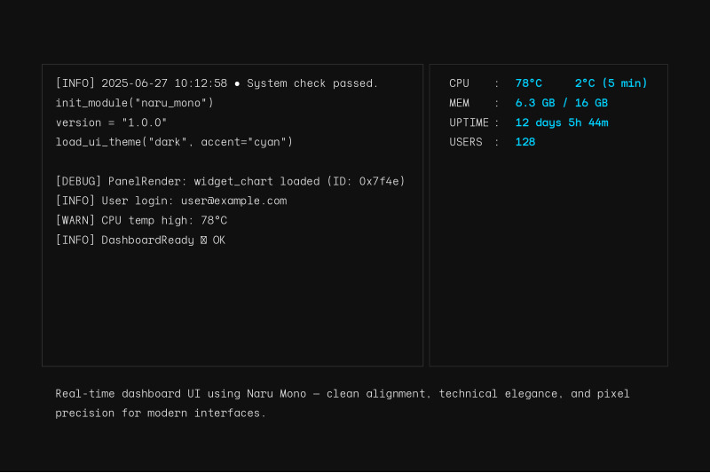 naru-mono-modern-monospace-font-family