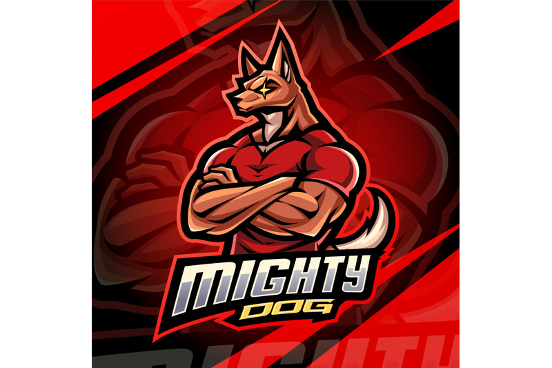 mighty-dog-esport-mascot-logo-design