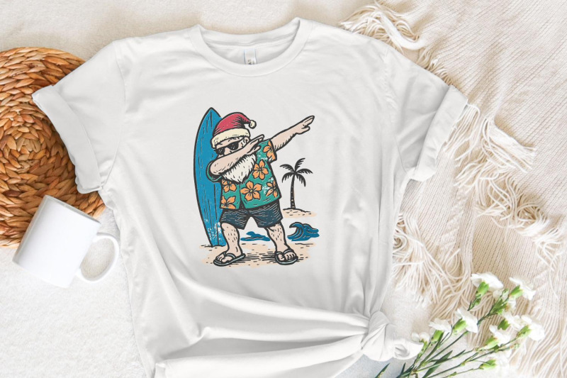 santa-claus-dabbing-png-surfing-christmas-shirt-png-tropical-holiday