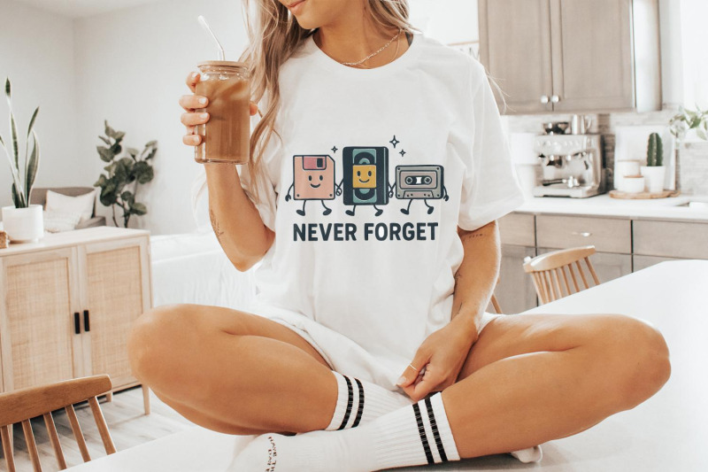 never-forget-png-retro-technology-digital-download-funny-vintage-nos