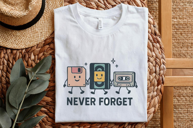 never-forget-png-retro-technology-digital-download-funny-vintage-nos