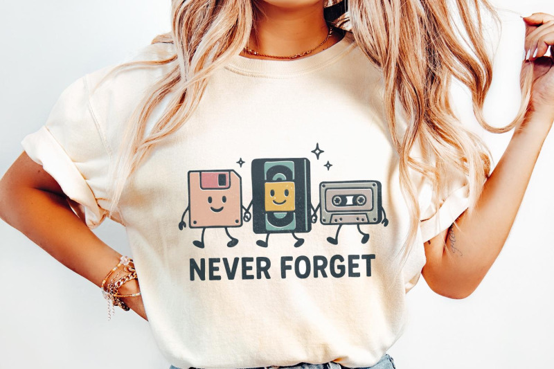 never-forget-png-retro-technology-digital-download-funny-vintage-nos