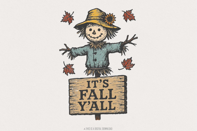 its-fall-yall-png-scarecrow-autumn-shirt-cute-fall-leaves-printable