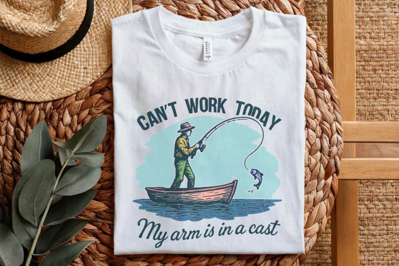 cant-work-today-my-arm-is-in-a-cast-png-funny-fishing-shirt-png-digi