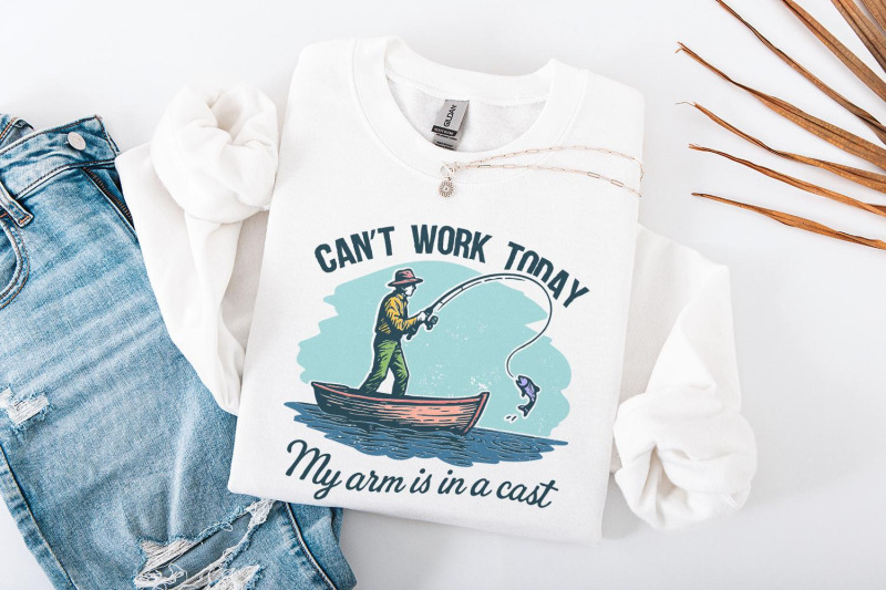 cant-work-today-my-arm-is-in-a-cast-png-funny-fishing-shirt-png-digi