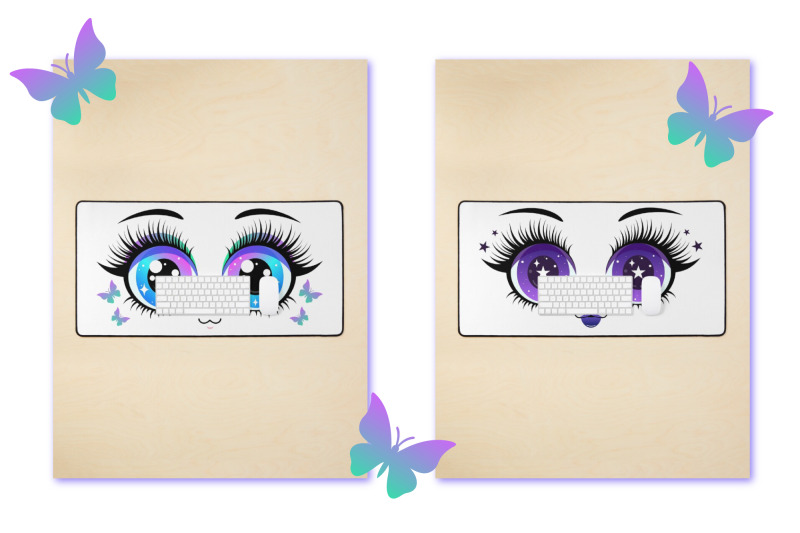 kawaii-doll-eyes-clipart-set