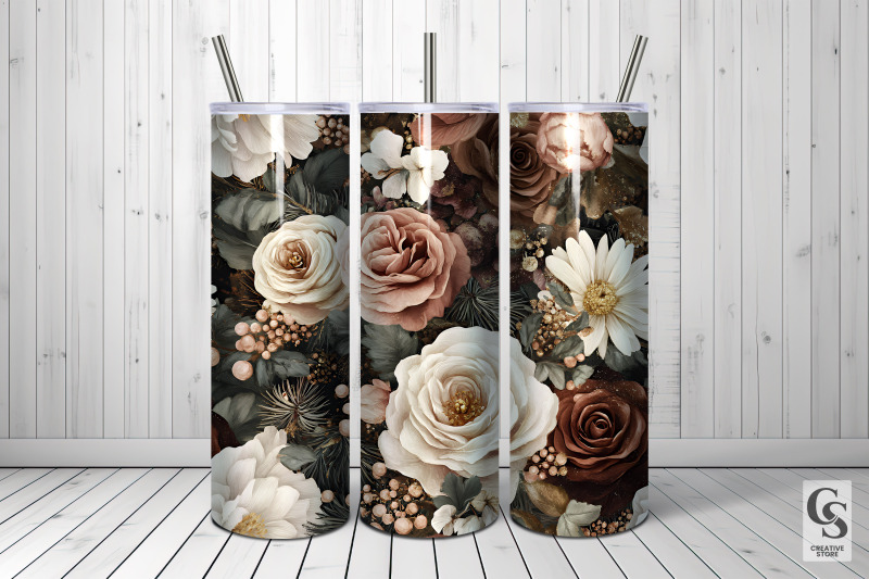 boho-bouquet-flowers-seamless-pattern