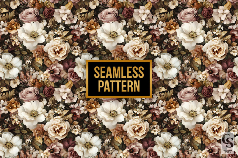 boho-bouquet-flowers-seamless-pattern
