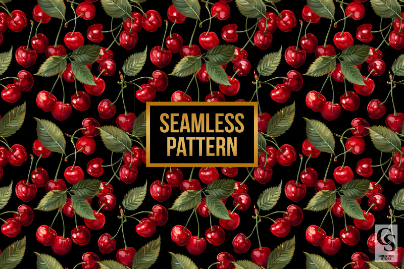 summer-sweet-cherries-seamless-pattern