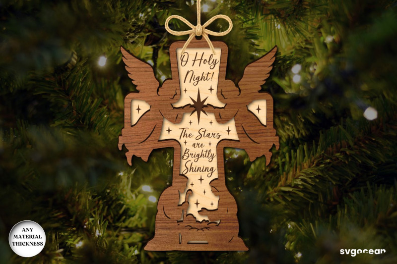 nativity-cross-ornaments-laser-cut