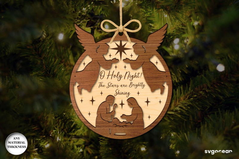 round-nativity-ornaments-laser-cut