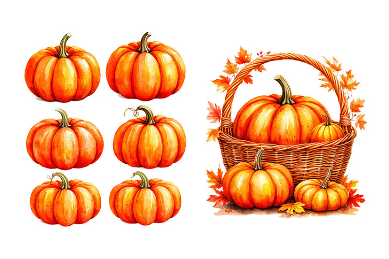 fox-with-orange-pumpkin-and-autumn-leaves-png