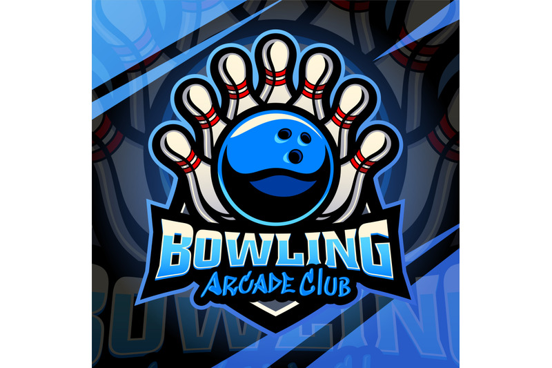 bowling-arcade-club-esport-mascot-logo-design