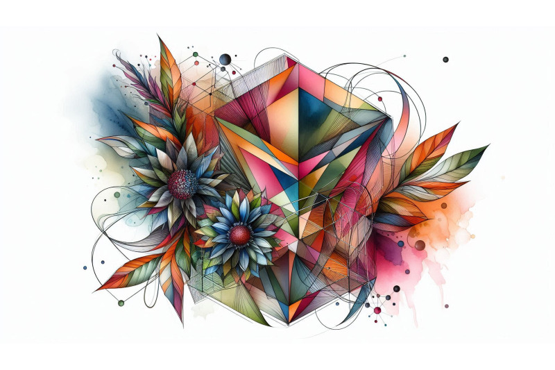 3d-floral-geometry