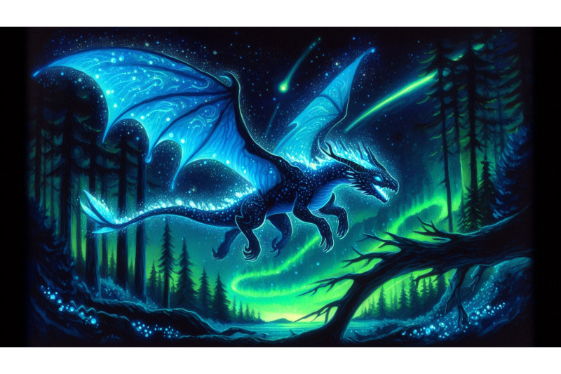 bioluminescent-dragon-midnight-flight