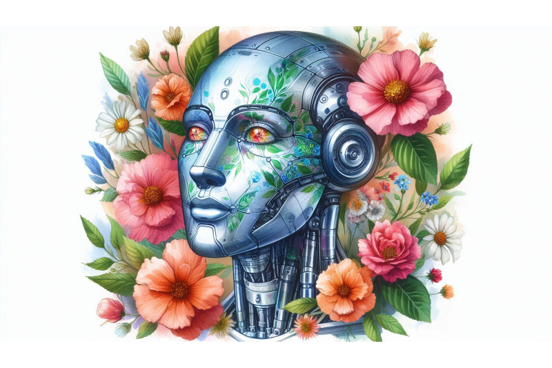 blooming-robot-glass-face