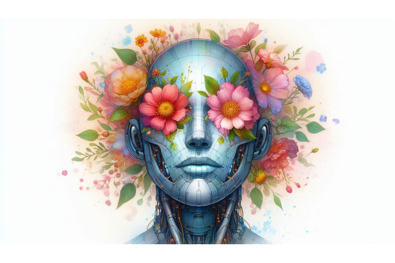 blooming-robot-glass-face