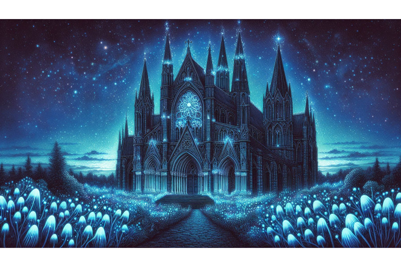 cathedral-bioluminescent-bloom-night