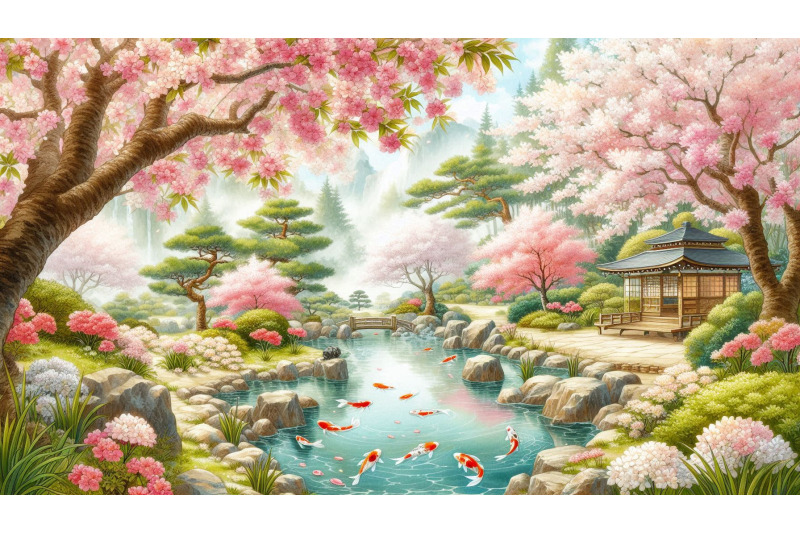 cherry-blossom-garden-scene