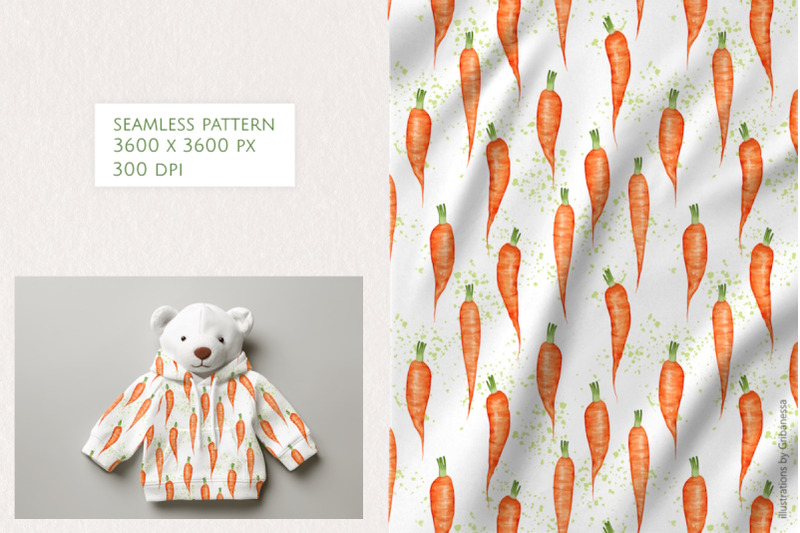 hand-drawn-watercolor-style-carrot-seamless-pattern
