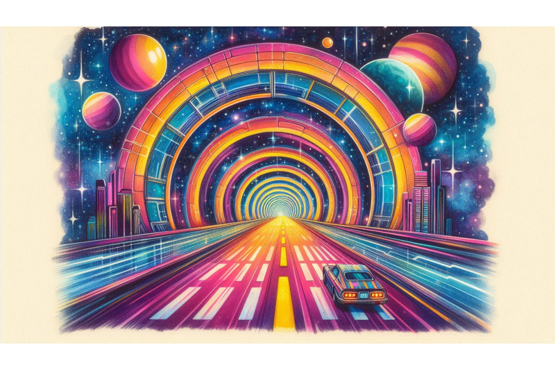 cosmic-road-retro-tunnel