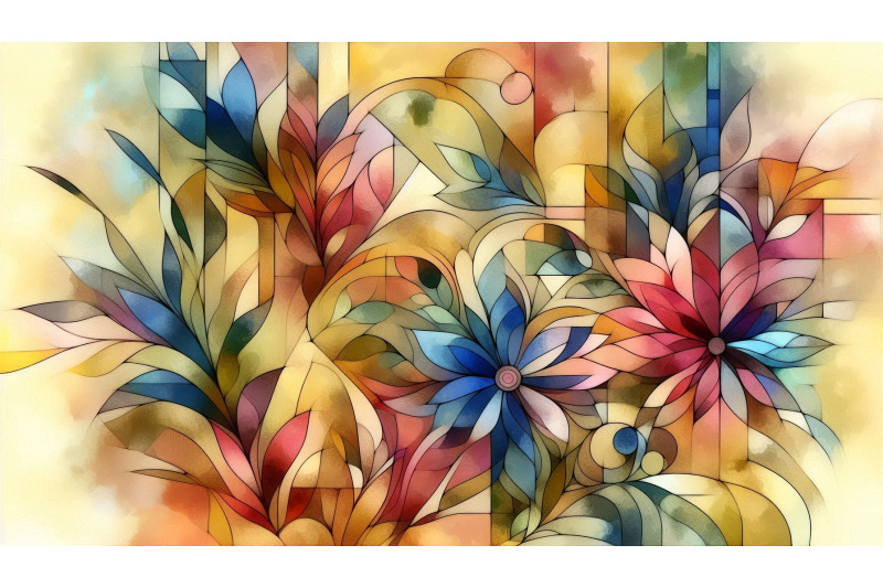 cubist-floral-colors