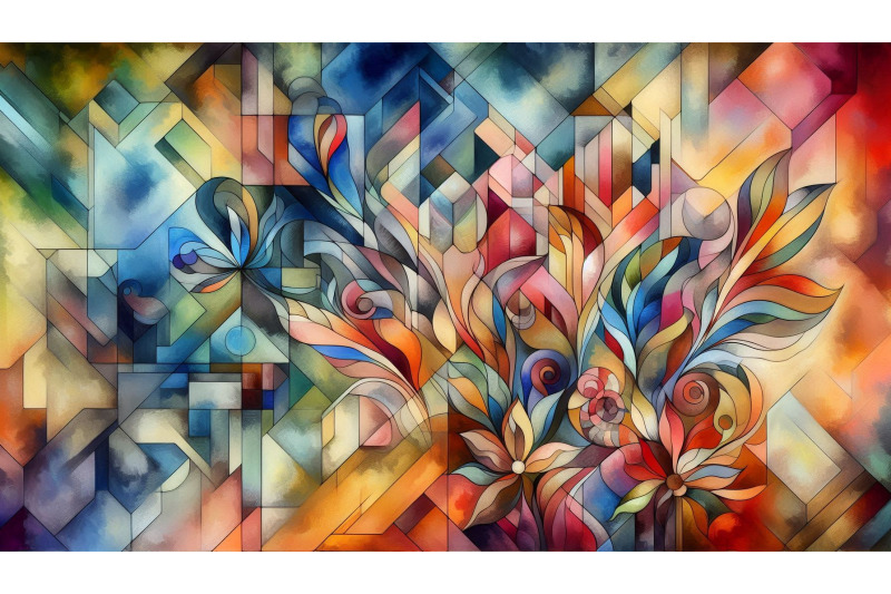 cubist-floral-colors