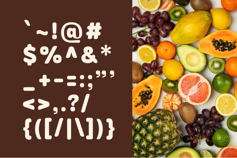 chocho-aura-tasty-bold-food-font
